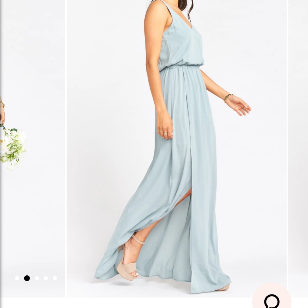 Show Me Your Mumu - Kendall Maxi Dress ~ Silver Sage Crisp. X-Small